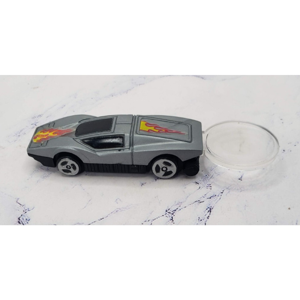 Hot Wheels 1998 Party Favors Silver Miniature Aeroflash Car Magnifying Glass